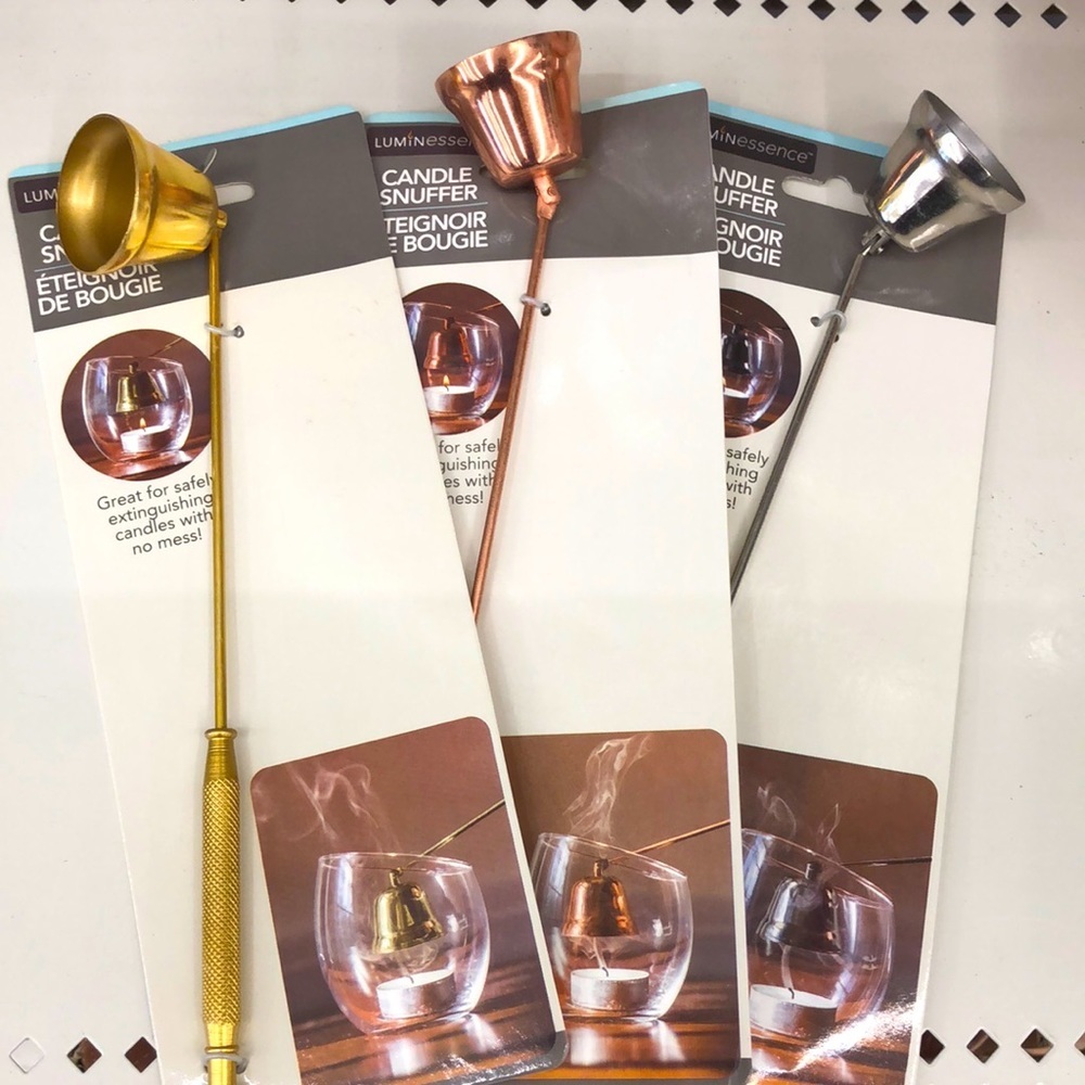 4pk cottagecore farmhouse candle snuffers Gold, rose gold, silver & black new‎